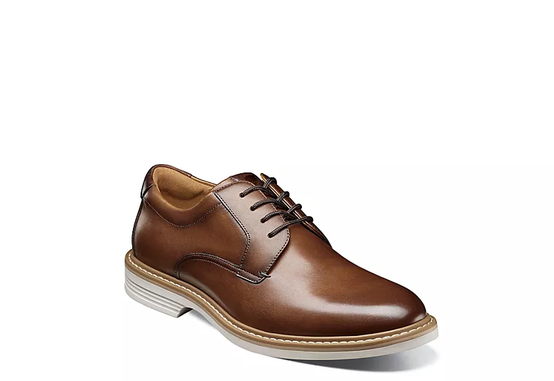 Florsheim Mens Norwalk Plain Toe Oxford - Cognac 3 Florsheim Mens Norwalk Plain Toe Oxford - Cognac