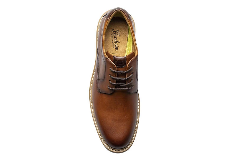 Florsheim Mens Norwalk Plain Toe Oxford - Cognac 8 Florsheim Mens Norwalk Plain Toe Oxford - Cognac - Image 6