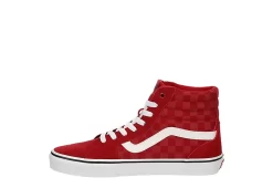 Vans Mens Filmore High Top Sneaker - Red -Chic Shoe Shop US 01 600672 03