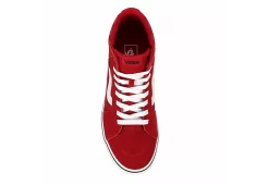 Vans Mens Filmore High Top Sneaker - Red -Chic Shoe Shop US 01 600672 05
