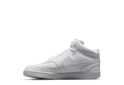 Nike Mens Court Vision Mid Sneaker - White 11 Nike Mens Court Vision Mid Sneaker - White -Chic Shoe Shop US 01 600788 02