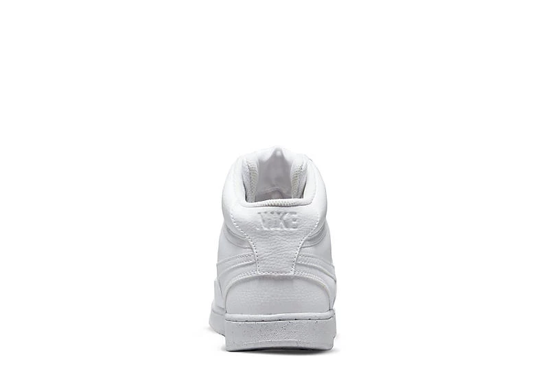 Nike Mens Court Vision Mid Sneaker - White 6 Nike Mens Court Vision Mid Sneaker - White - Image 4