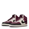 Nike Mens Court Vision Mid Sneaker - Dark Red -Chic Shoe Shop US 01 601109 00
