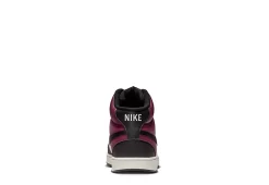 Nike Mens Court Vision Mid Sneaker - Dark Red -Chic Shoe Shop US 01 601109 03
