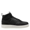 Nike Mens Court Vision Mid Winter Sneaker Boot - Black -Chic Shoe Shop US 01 601110 00