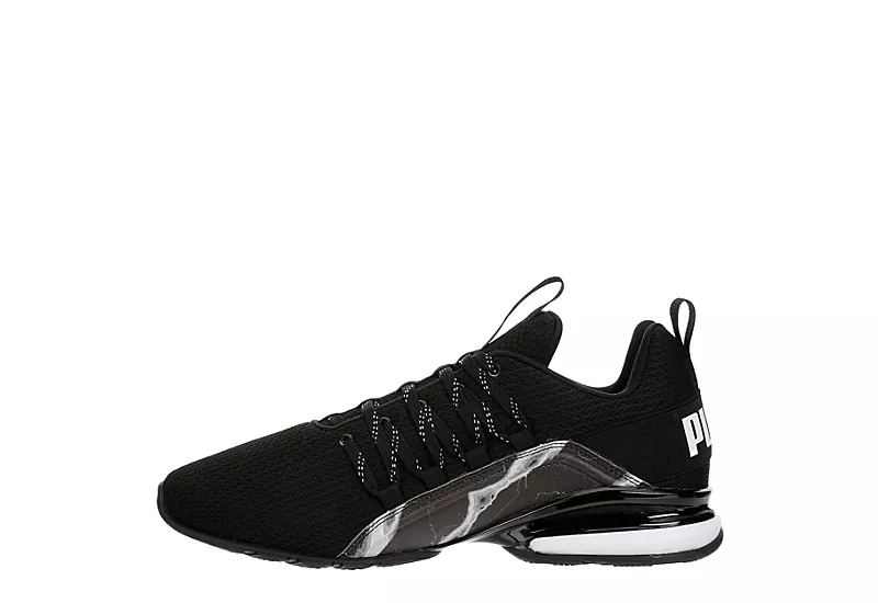 Puma Mens Axelion Sneaker - Black 6 Puma Mens Axelion Sneaker - Black - Image 4