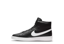 Nike Mens Court Royale 2 Mid Sneaker - Black -Chic Shoe Shop US 01 631166 02