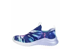 Skechers Girls Ultra Flex 2.0 Iris Color Slip On Sneaker - Navy -Chic Shoe Shop US 01 702362 03