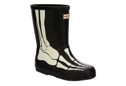 Hunter Boots Llc Boys Infant First Classic Skeleton Print Rain Boot - Black