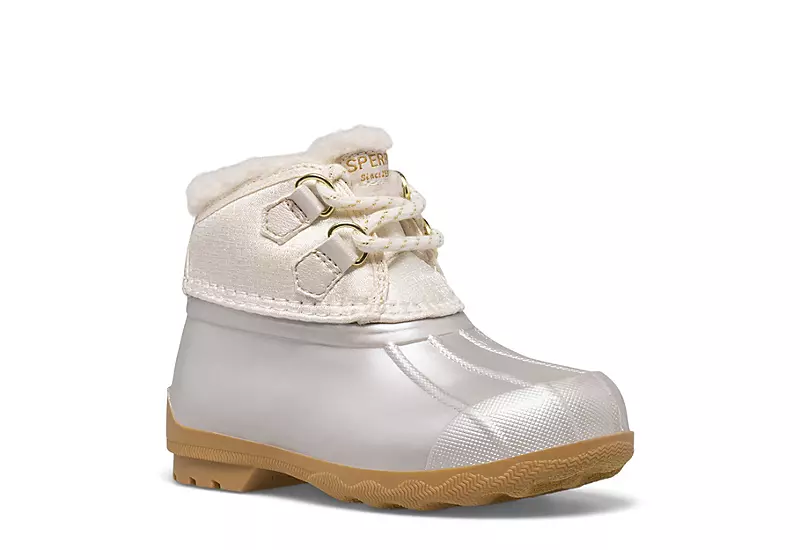 Sperry Girls Infant Port Alpine Rain Boot - White 3 Sperry Girls Infant Port Alpine Rain Boot - White
