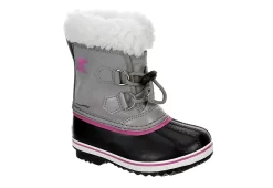 Sorel Girls Infant Pac Nylon Wp Snow Boot - Grey