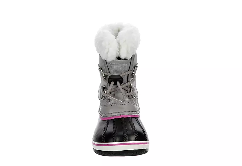 Sorel Girls Infant Pac Nylon Wp Snow Boot - Grey 5 Sorel Girls Infant Pac Nylon Wp Snow Boot - Grey - Image 3