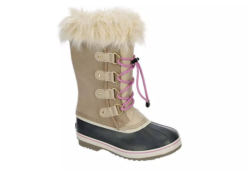 Sorel Girls Joan Of Arctic Wp Snow Boot - Tan 3 Sorel Girls Joan Of Arctic Wp Snow Boot - Tan