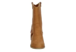 Dv By Dolce Vita Girls Lillyth Western Boot - Tan -Chic Shoe Shop US 01 702429 02