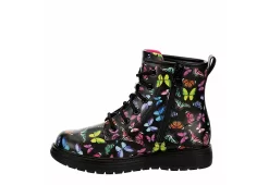 Skechers Girls Gravlen Combat Boot - Black -Chic Shoe Shop US 01 702463 03