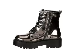 Steve Madden Girls Jrockk Combat Boot - Silver -Chic Shoe Shop US 01 702608 03