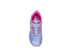 Skechers Girls Unicorn Dreams Light Up Sneaker - Light Blue -Chic Shoe Shop US 01 702644 05