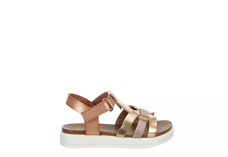 Cupcake Couture Girls Infant Lil Kenna Sandal - Rose Gold 4 Cupcake Couture Girls Infant Lil Kenna Sandal - Rose Gold - Image 2