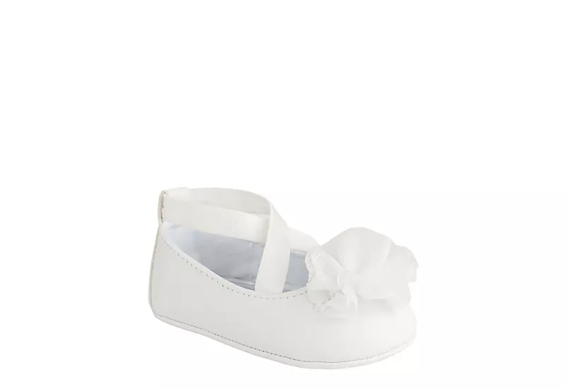 Baby Deer Girls Infant Ellen Dress Flat - White 3 Baby Deer Girls Infant Ellen Dress Flat - White