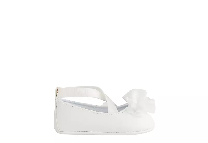 Baby Deer Girls Infant Ellen Dress Flat - White 4 Baby Deer Girls Infant Ellen Dress Flat - White - Image 2