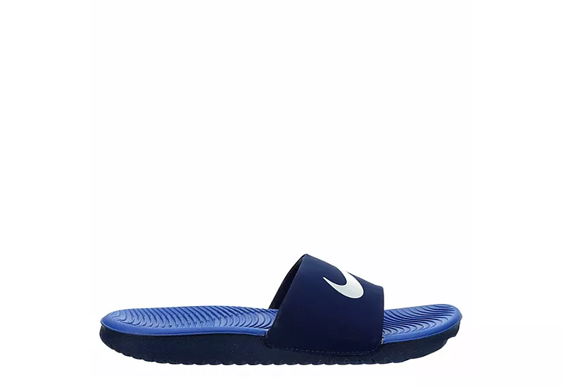 Nike Boys Kawa Slide Sandal - Navy 3 Nike Boys Kawa Slide Sandal - Navy - Image 2
