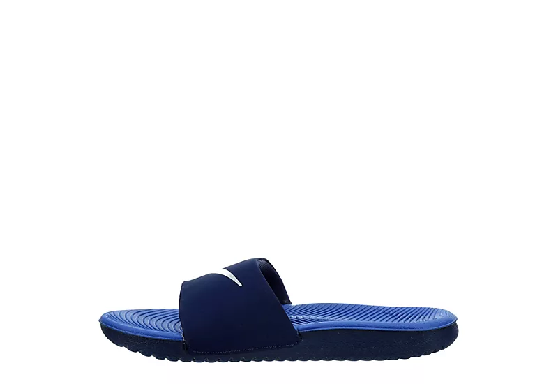 Nike Boys Kawa Slide Sandal - Navy 5 Nike Boys Kawa Slide Sandal - Navy - Image 4
