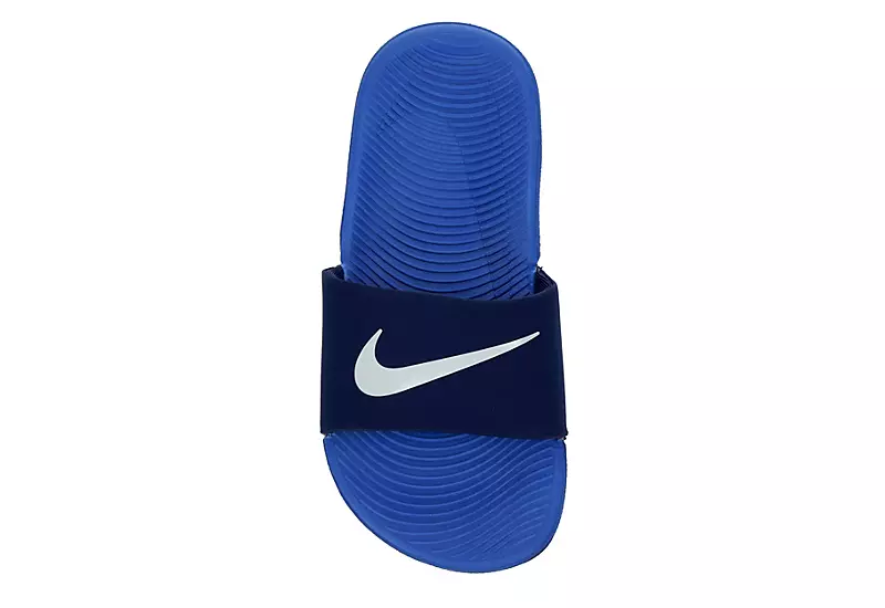 Nike Boys Kawa Slide Sandal - Navy 7 Nike Boys Kawa Slide Sandal - Navy - Image 6
