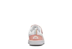 Nike Girls Court Borough 2 Low Top Sneaker - White 12 Nike Girls Court Borough 2 Low Top Sneaker - White -Chic Shoe Shop US 01 807753 03