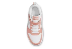 Nike Girls Court Borough 2 Low Top Sneaker - White 13 Nike Girls Court Borough 2 Low Top Sneaker - White -Chic Shoe Shop US 01 807753 04