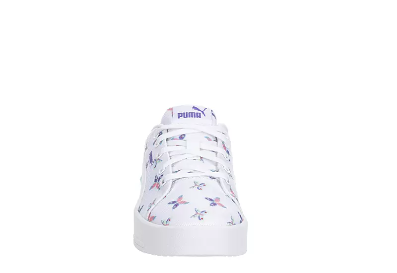 Puma Girls Little Kid Jada Sneaker - White 5 Puma Girls Little Kid Jada Sneaker - White - Image 3