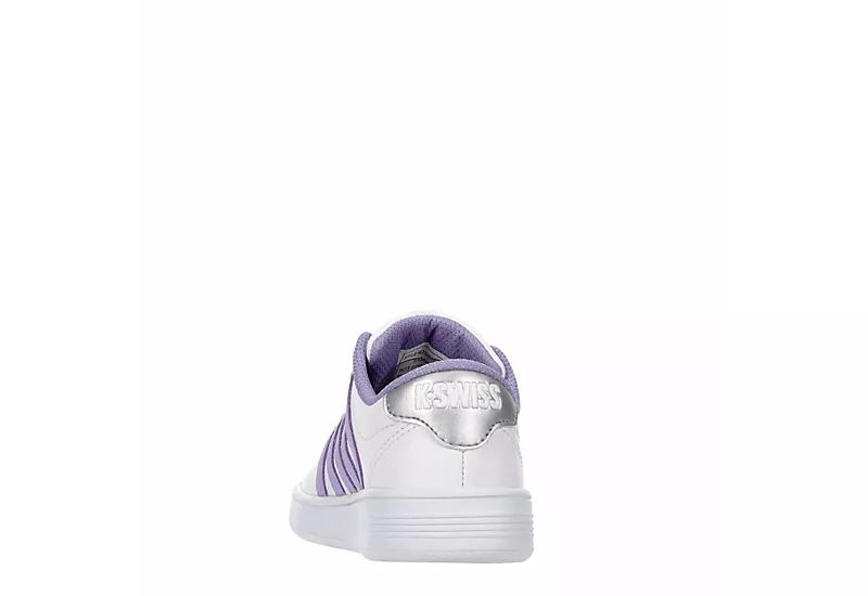 K-swiss Girls Classic Vn Sneaker - White 7 K-swiss Girls Classic Vn Sneaker - White - Image 5