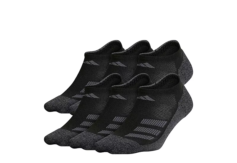Adidas Boys Superlite No Show Socks 6 Pairs - Black 3 Adidas Boys Superlite No Show Socks 6 Pairs - Black