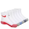 Nike Boys Ankle Socks 6 Pairs - White 1 Nike Boys Ankle Socks 6 Pairs - White -Chic Shoe Shop US 01 901695 00
